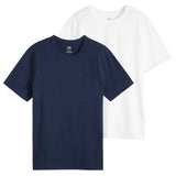 Levi's Herren T-Shirt, 2er Pack - Icon Tee, Rundhals, Baumwolle, einfarbig