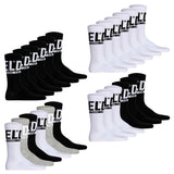 DIESEL Unisex Socken, 6er Pack - SKM-RAY, Rippbündchen, Logo, uni