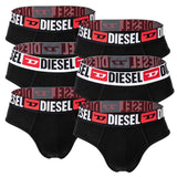 DIESEL Herren Slips, 6er Pack - UMBR-ANDRETHREEPACK, Briefs, Cotton Stretch, einfarbig