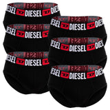 DIESEL Herren Slips, 6er Pack - UMBR-ANDRETHREEPACK, Briefs, Cotton Stretch, einfarbig