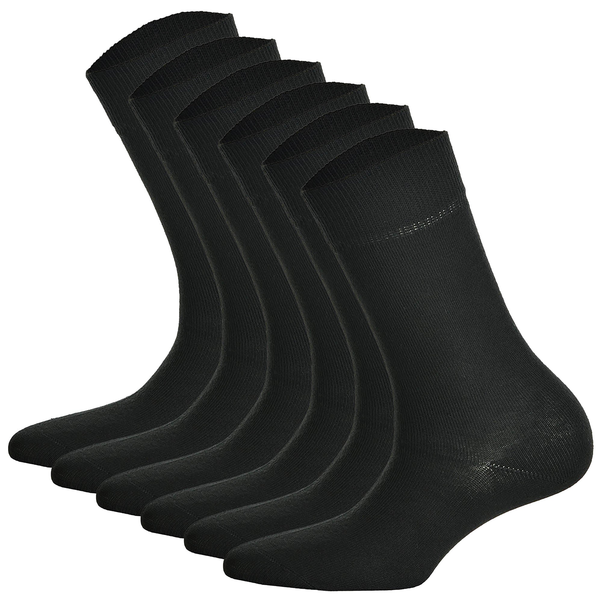Hudson 6 pairs of ladies socks - Only 6-pack, short socks, comfort band, Unicoloured