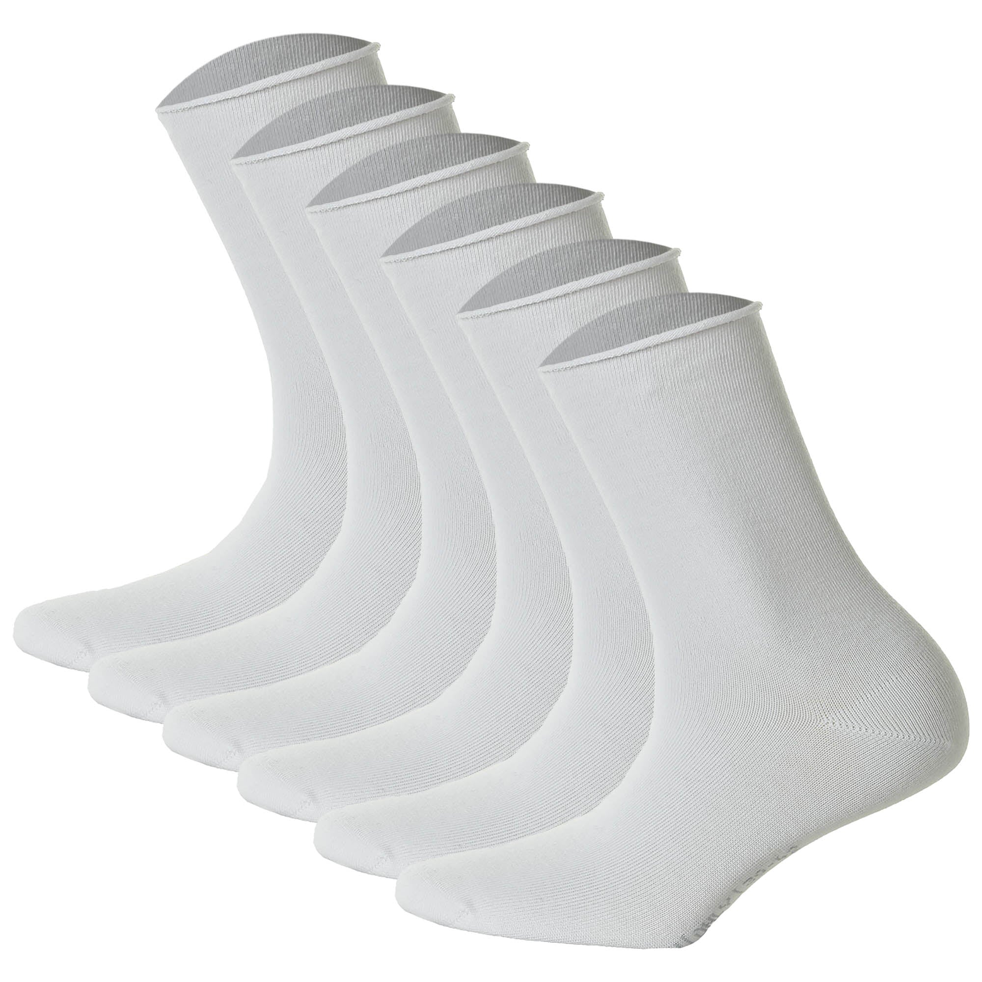Hudson 6 Paar Damen Socken - Only 6-Pack, Strumpf, Rollrand, Einfarbig