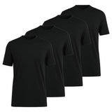 OLYMP Men's T-Shirts, Round Neck, 4-Pack - Bodywear, Modern Fit, Cotton