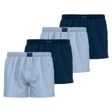 TOM TAILOR Herren Web-Boxershorts, 4er Pack - Pure Cotton, Westside C, kariert