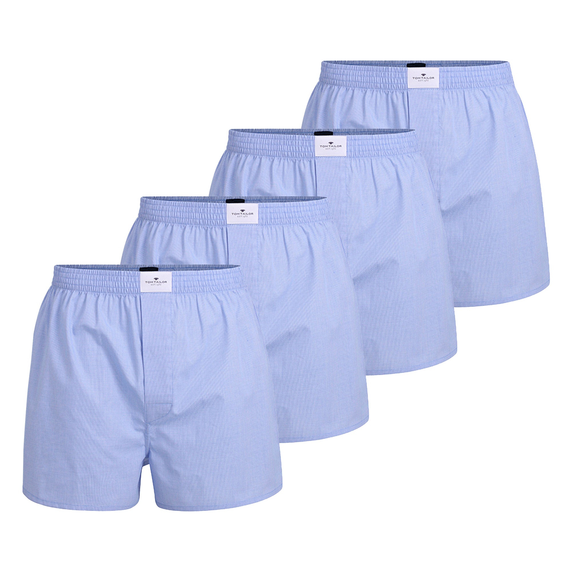 TOM TAILOR Herren Web-Boxershorts, 4er Pack - Pure Cotton, Westside C, kariert
