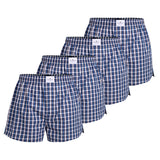 TOM TAILOR Herren Web-Boxershorts, 4er Pack - Pure Cotton, Westside C, kariert