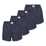 TOM TAILOR Herren Web-Boxershorts, 4er Pack - Pure Cotton, Westside C, kariert