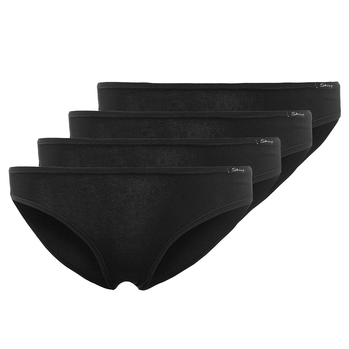 SKINY Damen Rio Slip, 4er Pack - Bikini Briefs, Cotton Stretch, Basic