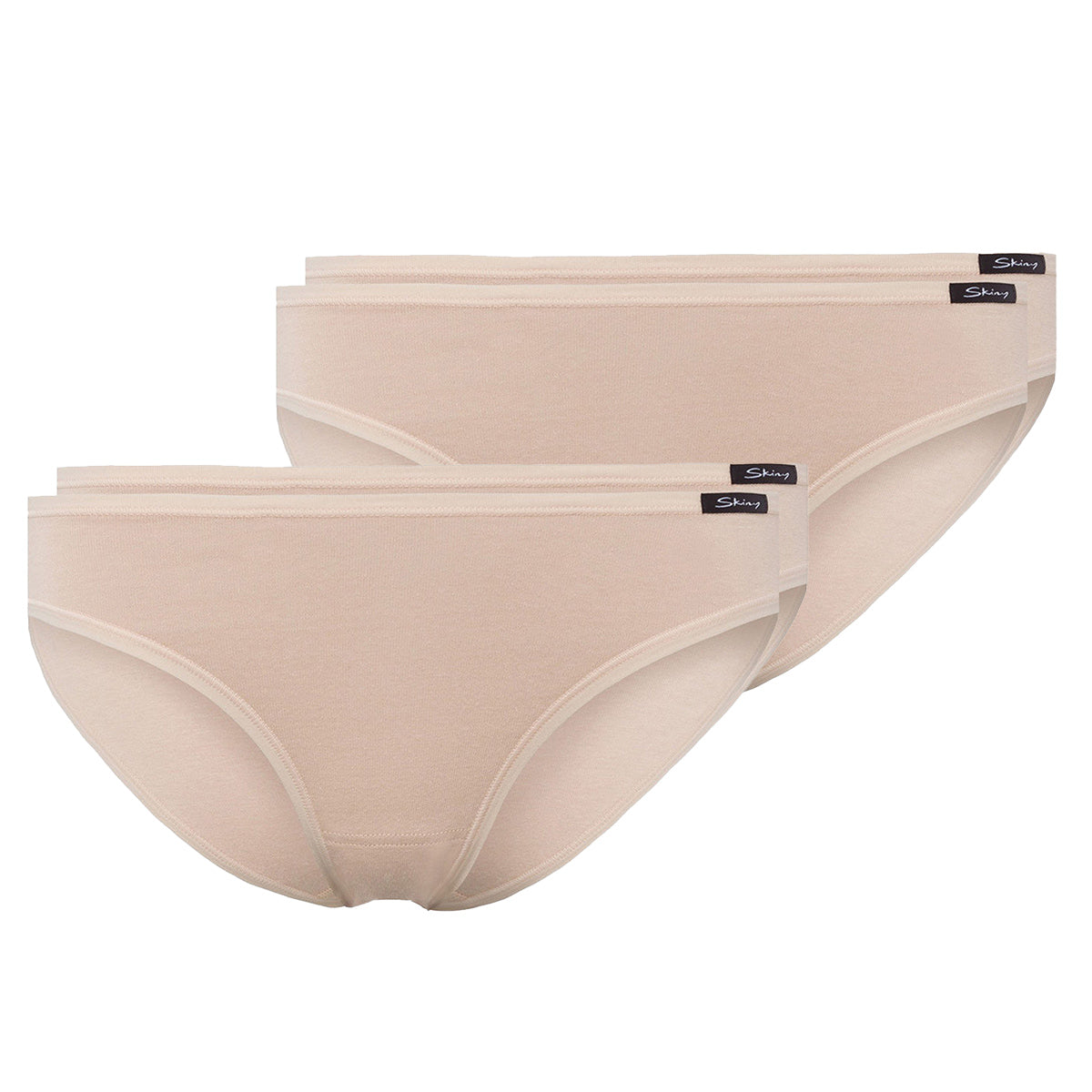 SKINY Damen Rio Slip, 4er Pack - Bikini Briefs, Cotton Stretch, Basic
