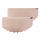 SKINY Damen Panty, 4er Pack - Slip, Pants, Cotton Stretch, Basic