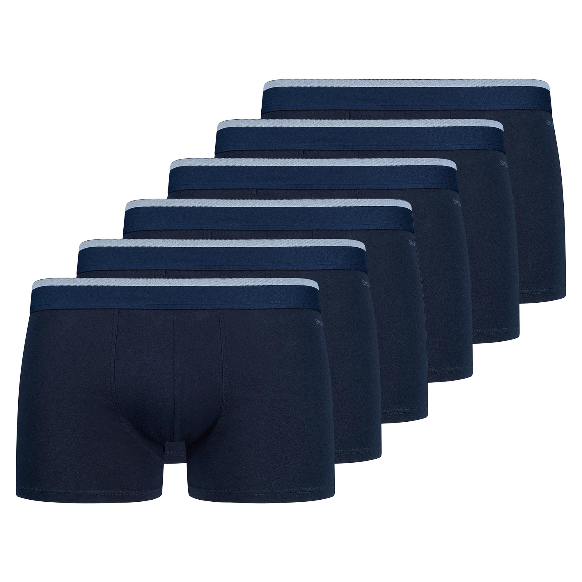 SKINY Herren Boxershorts, 6er Pack - Pants Cotton Multipack, Unterwäsche, Unterhose, einfarbig