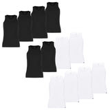 PUMA Men Tank Top, Pack of 4 - Basic, Undershirt, Round Neck, Single Jersey, uni