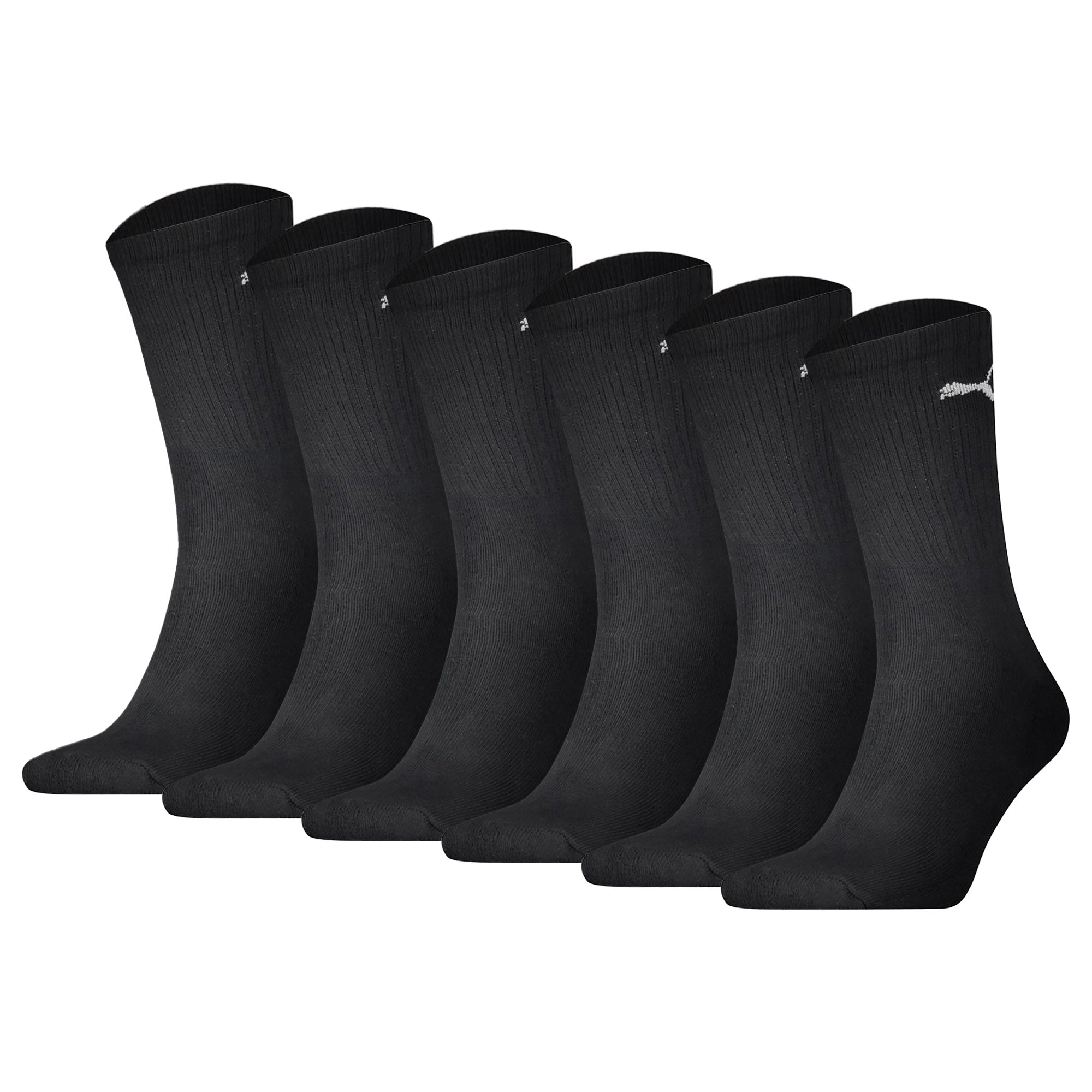 PUMA Unisex Sport-Socken, 6er Pack - Sport Crew Lightweigth, Tennissocken, uni