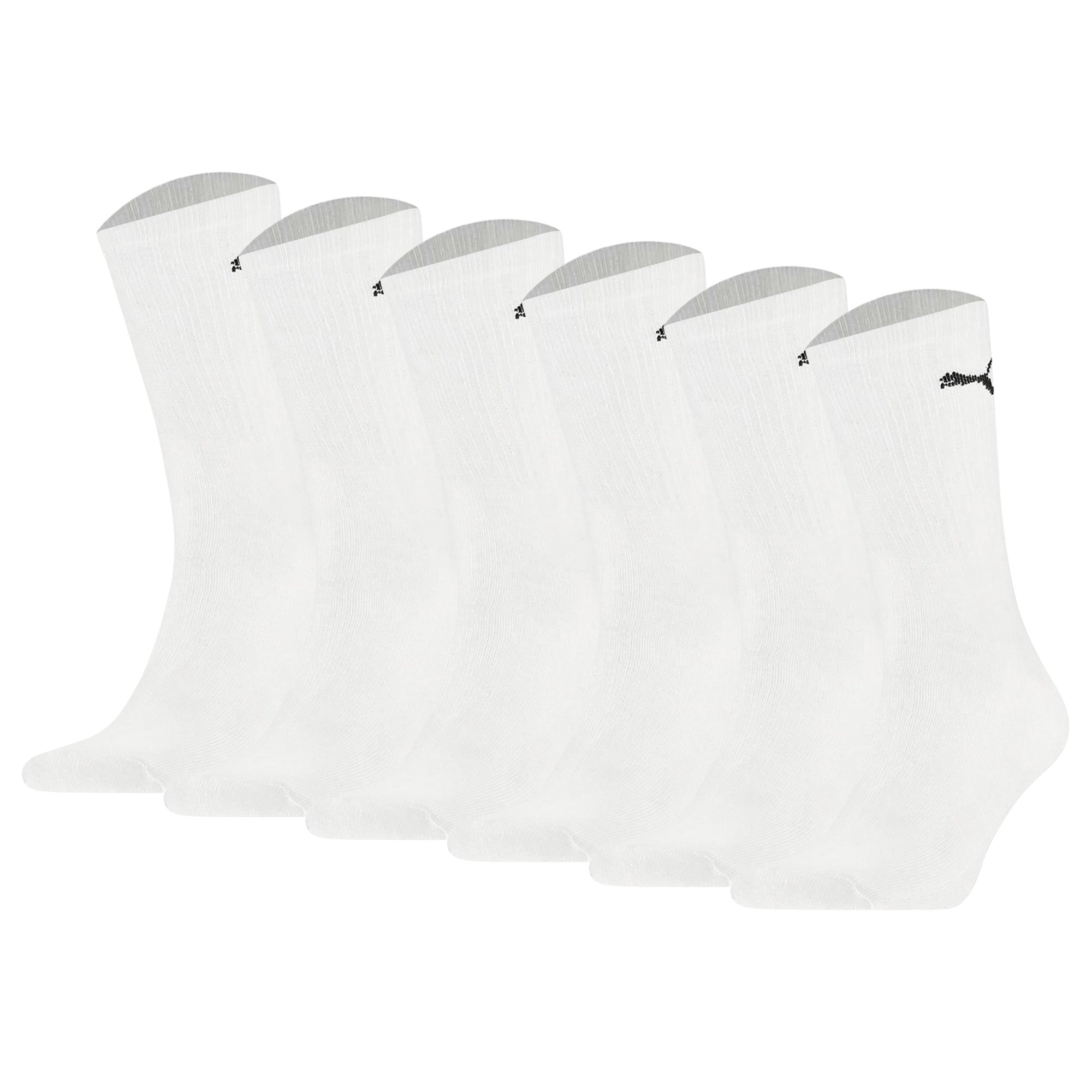 PUMA Unisex Sport-Socken, 6er Pack - Sport Crew Lightweigth, Tennissocken, uni