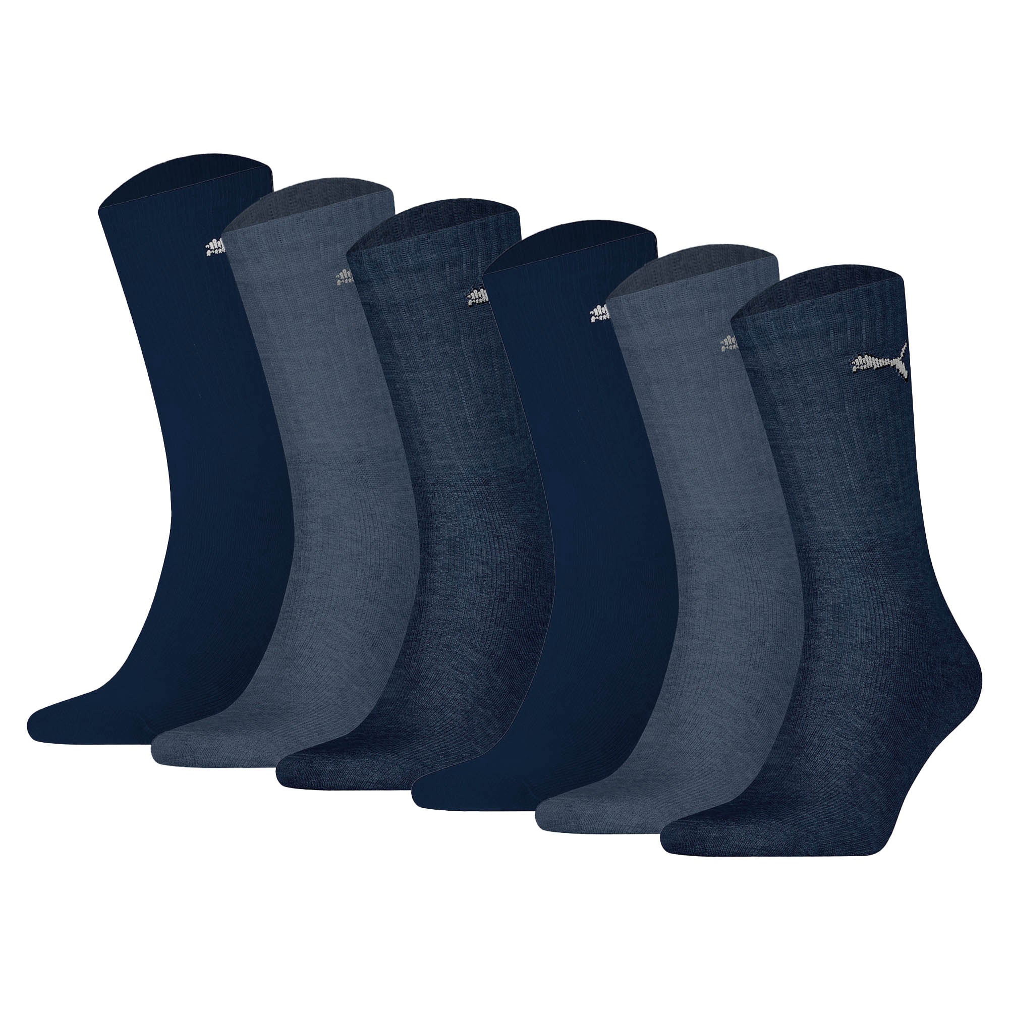 PUMA Unisex Sport-Socken, 6er Pack - Sport Crew Lightweigth, Tennissocken, uni