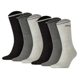 PUMA Unisex Sport-Socken, 6er Pack - Sport Crew Stripe, Tennissocken, Streifen