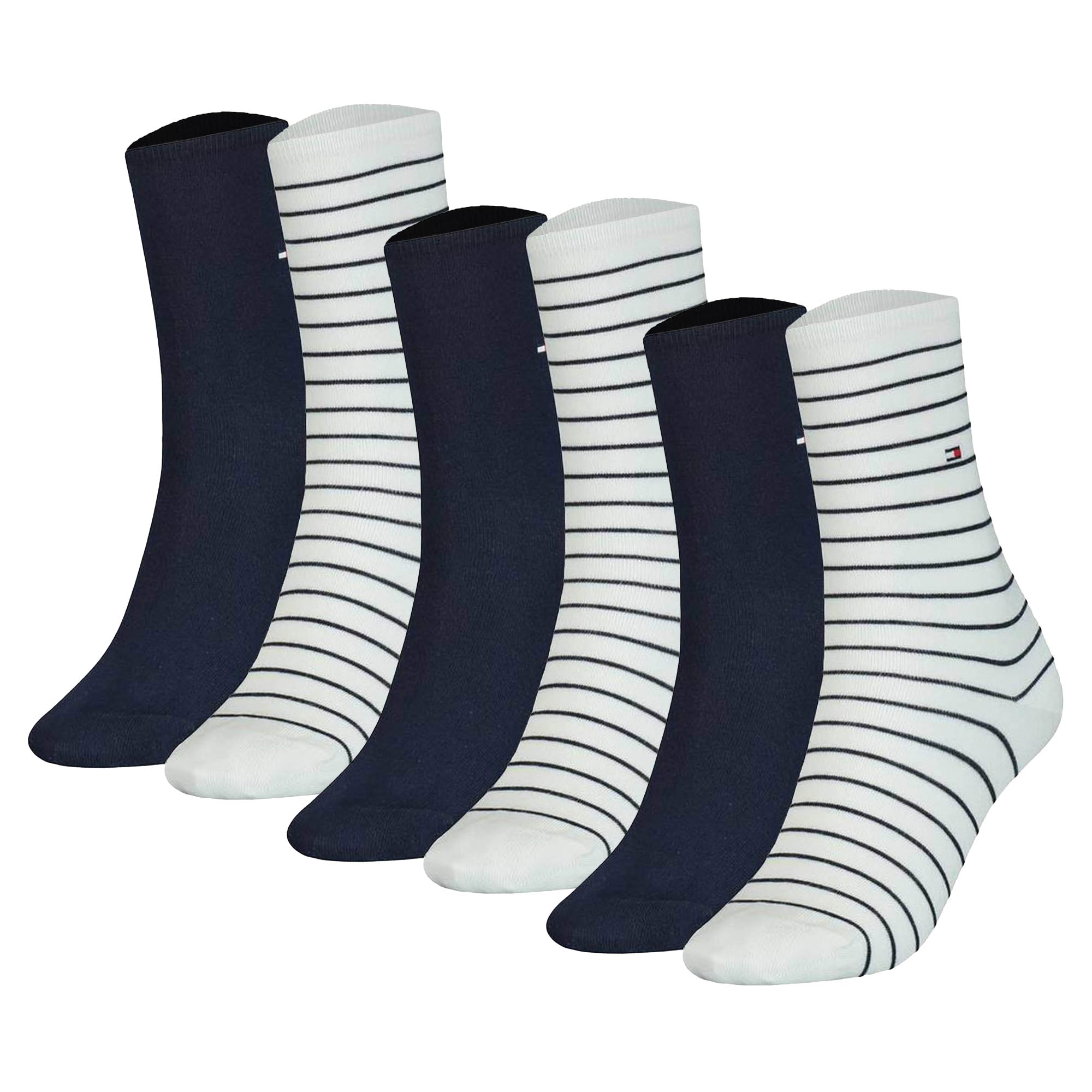TOMMY HILFIGER Damen Socken, 6er Pack - Women's Patterned Styles