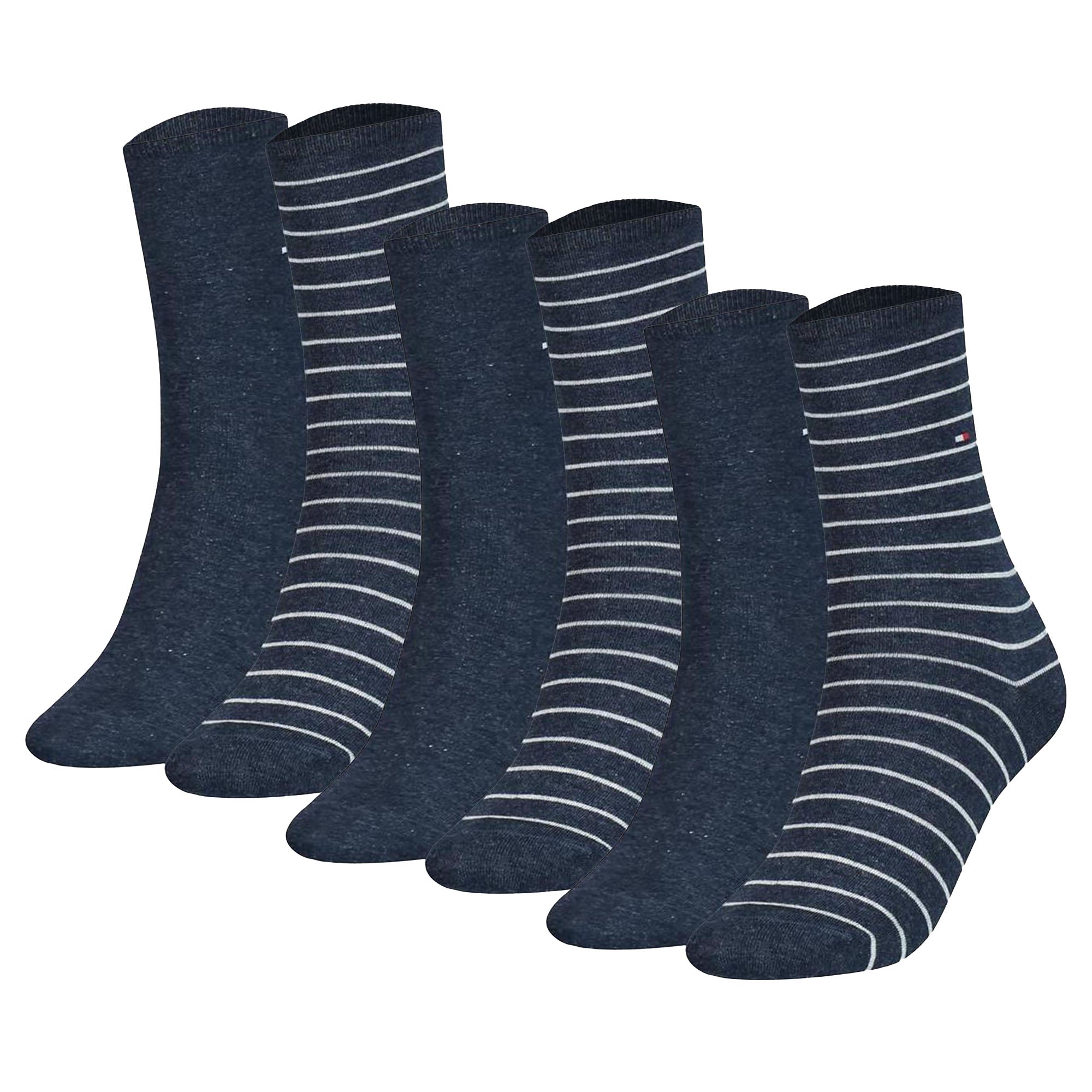 TOMMY HILFIGER Damen Socken, 6er Pack - Women's Patterned Styles