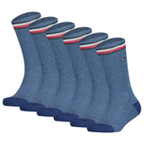 TOMMY HILFIGER Kinder Socken, 6er Pack - ICONIC SPORTS, Frottee-Sohle, 27-42