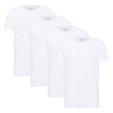 MUSTANG Herren T-Shirts, 4er Pack - Allen, Bio-Baumwolle, Single Jersey, Rundhals