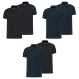 MUSTANG Herren Poloshirt 2er Pack - Palco, Knit Piqué, Bio-Baumwolle, einfarbig