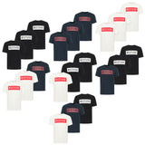 MUSTANG Herren T-Shirt  3er Pack - Austin, Big Logo, Bio-Baumwolle, Single Jersey