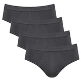 Sloggi Herren Slips, 4er Pack - 24/7 Midi, Unterwäsche, Unterhose, Baumwolle, Logo, einfarbig