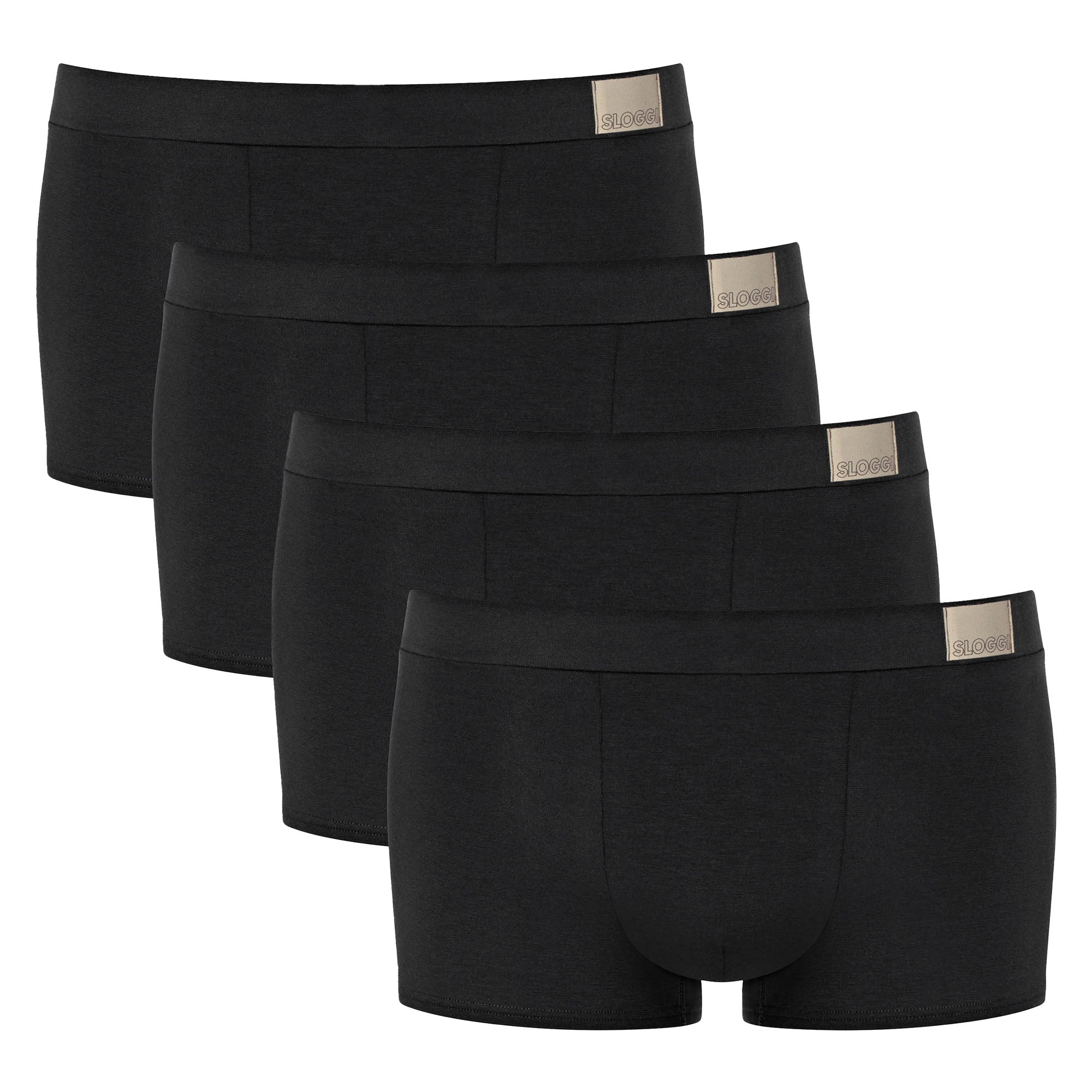Sloggi Herren Hipster, 4er Pack - GO Natural Hipster C4P, Boxershorts, Cotton Stretch
