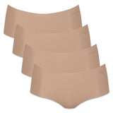 Sloggi Damen Shorts, 4er Pack - Zero Microfibre 2.0 Shorts, Mikrofaser, einfarbig