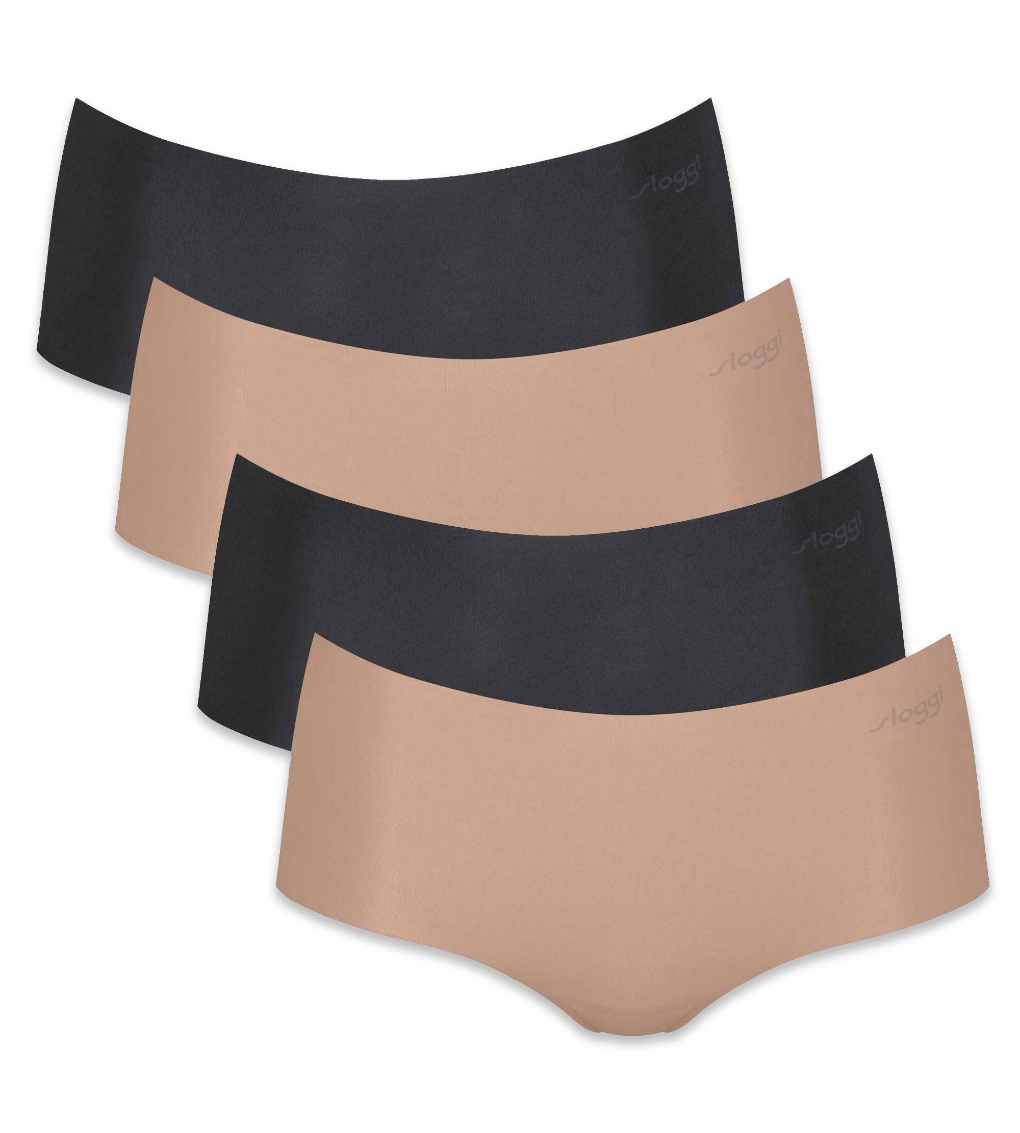 Sloggi Damen Shorts, 4er Pack - Zero Microfibre 2.0 Shorts, Mikrofaser, einfarbig
