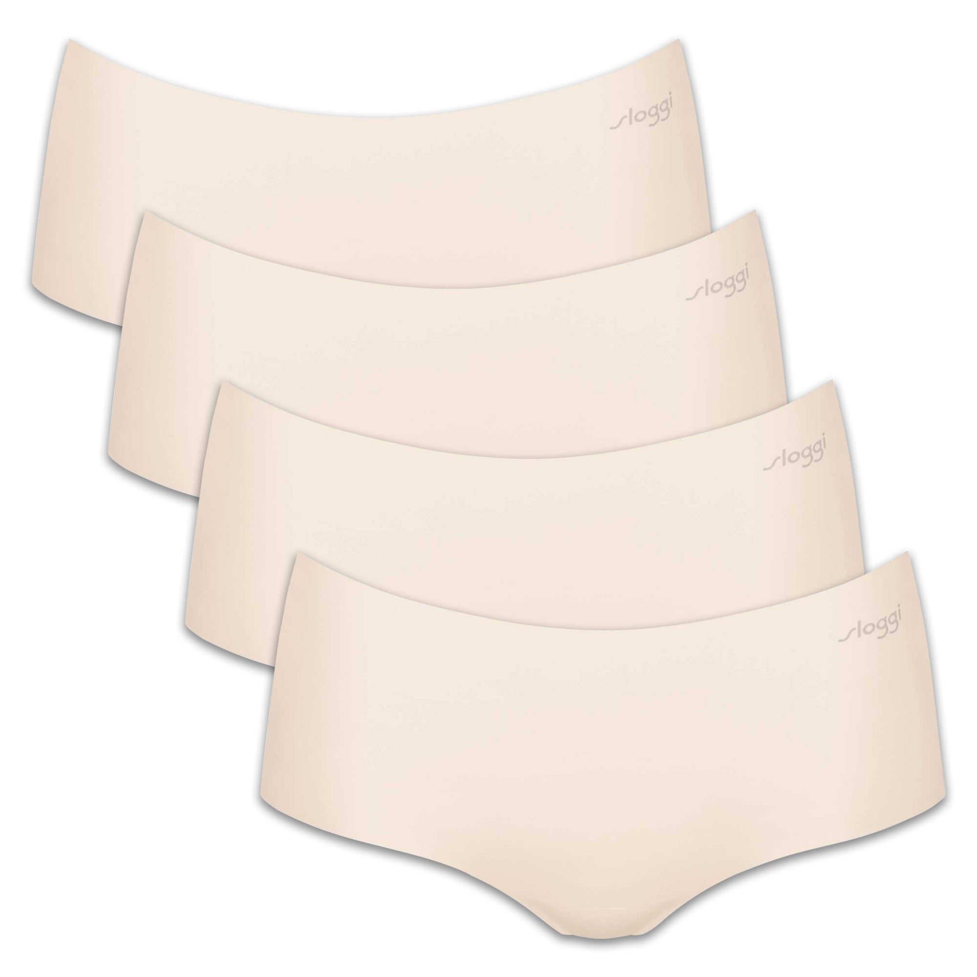 Sloggi Damen Shorts, 4er Pack - Zero Microfibre 2.0 Shorts, Mikrofaser, einfarbig