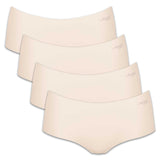 Sloggi Damen Shorts, 4er Pack - Zero Microfibre 2.0 Shorts, Mikrofaser, einfarbig