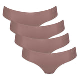 Sloggi Ladies Thong, 4-Pack - Zero Microfibre 2.0 Hipstring, microfiber, solid color