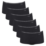 Sloggi Damen Pantys, 6er Pack - GO Crush Short C6P, Unterhose, Stretch-Baumwolle