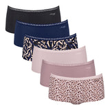 Sloggi Damen Pantys, 6er Pack - GO Crush Short C6P, Unterhose, Stretch-Baumwolle