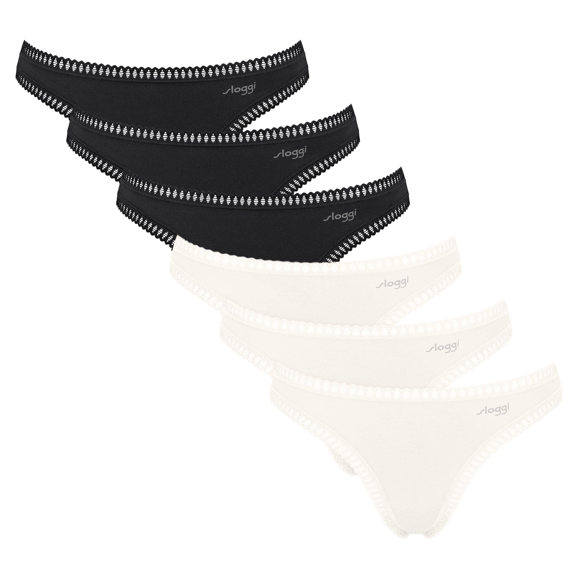 Sloggi Damen Strings, 6er Pack - GO Crush String C6P, Unterhose, Stretch-Baumwolle
