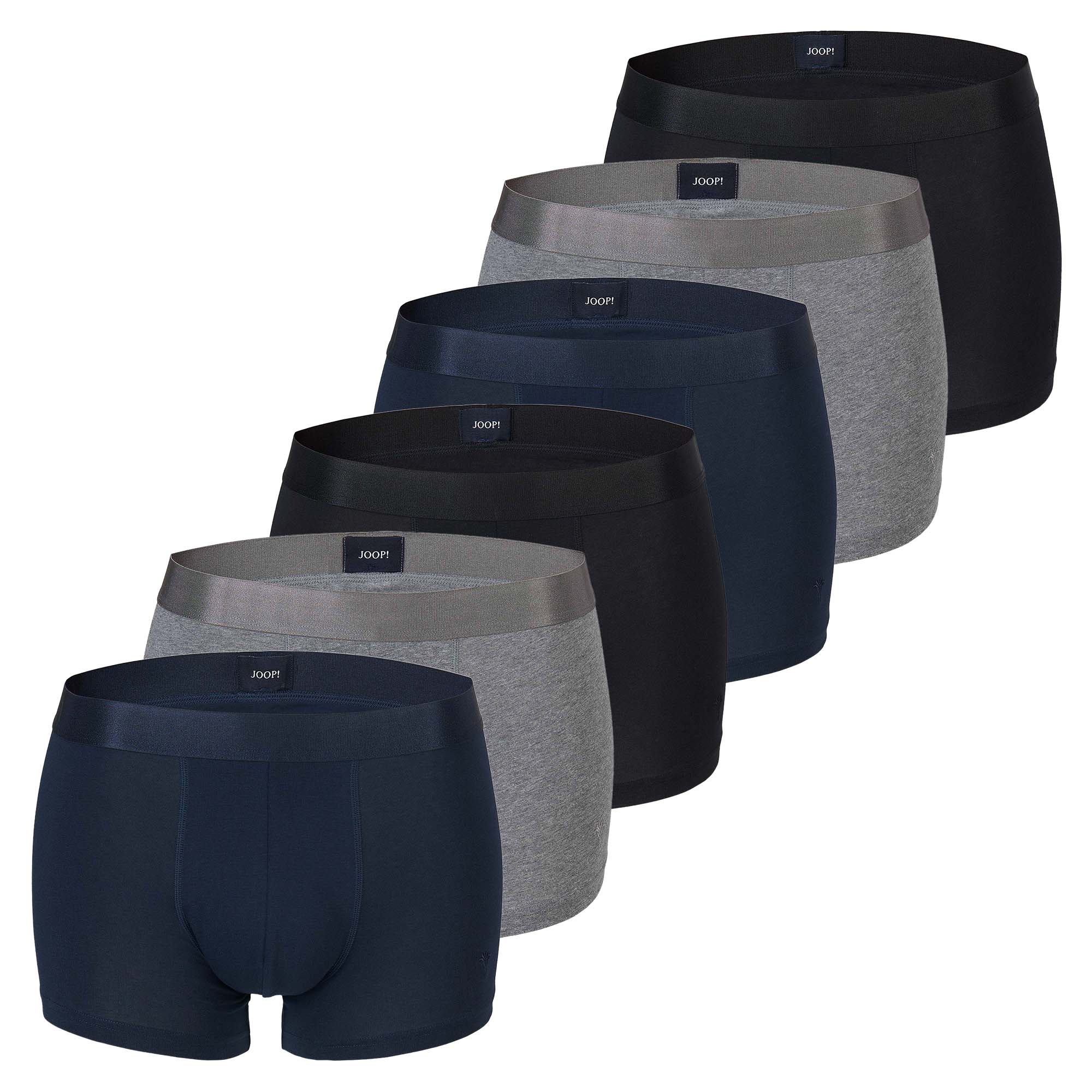 JOOP! men's boxer shorts, 6-pack – Everyday, Basic, Cotton Stretch, Logo