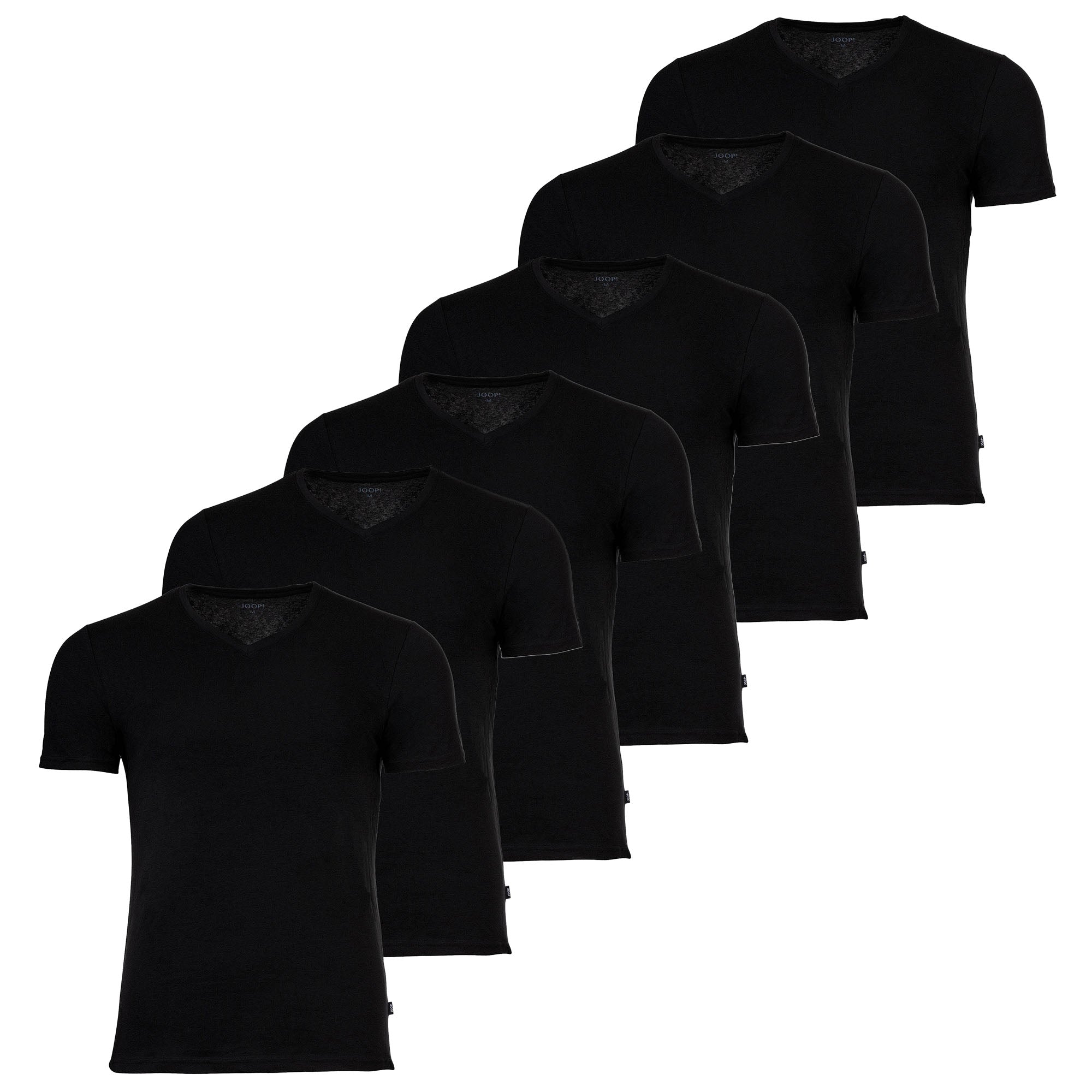 JOOP! Herren T-Shirts, V-Neck, 6er Pack - Everyday, Unterziehshirt, Cotton Stretch