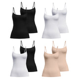 CALIDA Damen Spaghetti-Top 2er Pack - Sleek Skin, Top, Silky Smooth, einfarbig