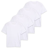 TOM TAILOR Herren T-Shirt, 4er Pack - Crew Neck Tee, Rundhals, Regular Fit, Baumwolle