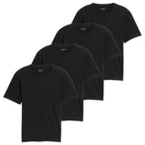 TOM TAILOR Herren T-Shirt, 4er Pack - Crew Neck Tee, Rundhals, Regular Fit, Baumwolle