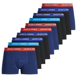 JACK&JONES Herren Boxer Shorts, 10er Pack - JACLEE TRUNKS, Baumwoll-Stretch