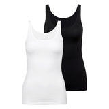 CALIDA Damen Top 2er Pack - Natural Comfort, Unterhemd, Tank Top, Jersey, einfarbig