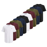 JACK&JONES Herren T-Shirt, 10er Pack - JPRBLABRODY TEE CREW NECK 10PK, Kurzarm, Rundhals, Baumwolle