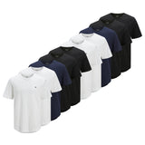 JACK&JONES Herren T-Shirt, 10er Pack - JPRBLABRODY TEE CREW NECK 10PK, Kurzarm, Rundhals, Baumwolle