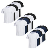 JACK&JONES Herren T-Shirt, 10er Pack - JJEORGANIC BASIC TEE O-NECK, Kurzarm, Bio-Baumwolle