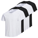JACK&JONES Herren T-Shirt, 10er Pack - JJEORGANIC BASIC TEE O-NECK, Kurzarm, Bio-Baumwolle