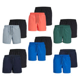 JACK&JONES Herren Badeshorts 2er Pack - JPSTMAUI JJSWIM SOLID AKM SN, Badehose
