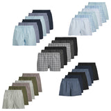 JACK&JONES Herren Web-Boxershorts, 6er Pack - JACMILANO WOVEN BOXERS 6 PACK , Baumwolle