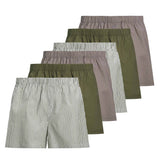 JACK&JONES Herren Web-Boxershorts, 6er Pack - JACMILANO WOVEN BOXERS 6 PACK , Baumwolle